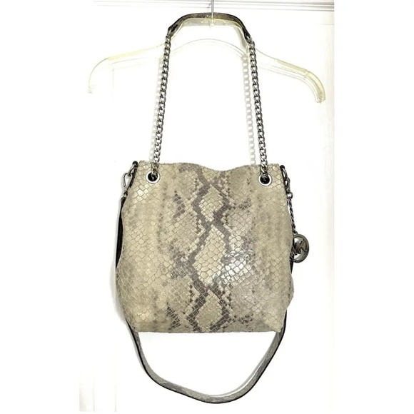 Michael Kors Jet Set Chain Convertible Python/Snakeskin Leather. - Picture 13 of 17